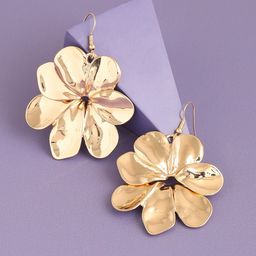 SOHI Gold-Plated Contemporary Drop Earrings-43
