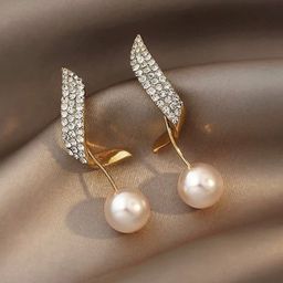 Jewels Galaxy Gold-Plated Stone-Studded Drop Earrings-54