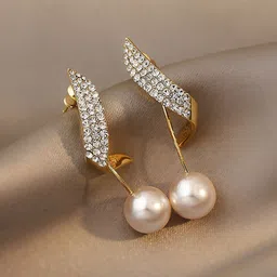 Jewels Galaxy Gold-Plated Contemporary Drop Earrings-45