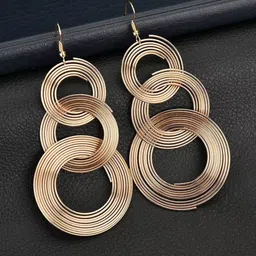 Jewels Galaxy Gold Plated Contemporary Drop Earrings-99