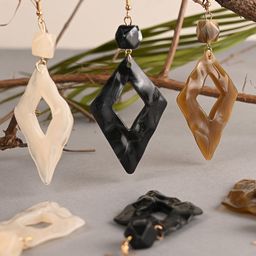 BuckleUp Set Of 3 Contemporary Drop Earrings-53