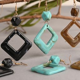 BuckleUp Set Of 3 Contemporary Drop Earrings-29