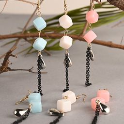 BuckleUp Set Of 3 Contemporary Drop Earrings-26