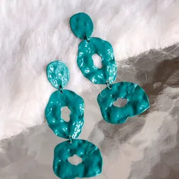 Bellofox Green Contemporary Drop Earrings-5