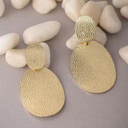 Madame Rose Gold-Plated Contemporary Drop Earrings-24