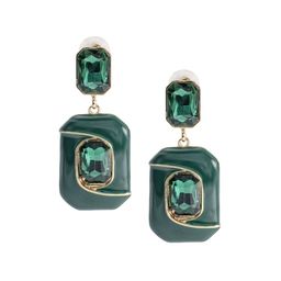 Shining Jewel - By Shivansh Gold-Plated Cubic Zirconia Crystal Contemporary Drop Earrings-image-83