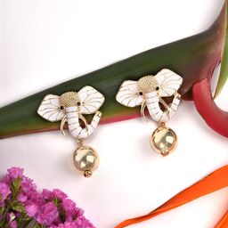 JOKER & WITCH White Contemporary Drop Earrings-picture-23
