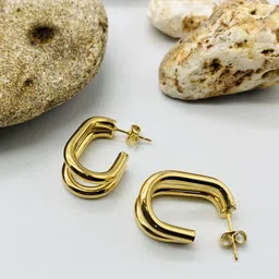 ANJNI CREATION Contemporary Hoop Earrings-46