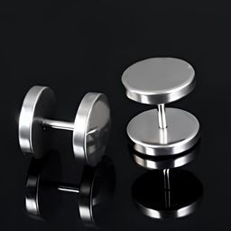 KARISHMA KREATIONS Silver-Plated Contemporary Stud Earrings-95