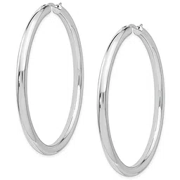 KARISHMA KREATIONS Silver-Plated Contemporary Hoop Earrings-picture-56