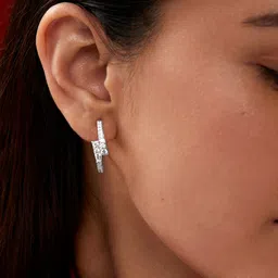 MINUTIAE Silver-Plated Contemporary Hoop Earrings-25