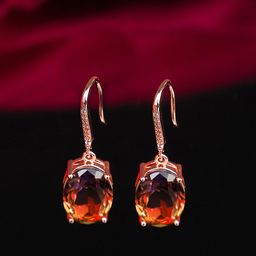 Yellow Chimes Purple Contemporary Studs Earrings-picture-27