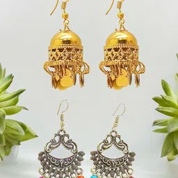 FEMMIBELLA Circular Drop Earrings-4