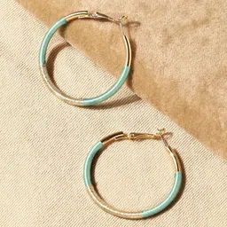 Accessorize Wrapped Circular Hoop Earrings-45