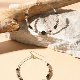 Accessorize Circular Drop Earrings-4