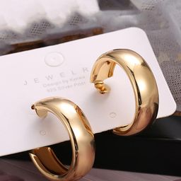YouBella Gold-Plated Circular Hoop Earrings-56