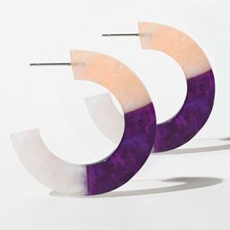 XPNSV Circular-Shaped Half Hoop Earrings-20