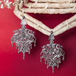 DEEBACO Silver Plated Classic Drop Earrings-34