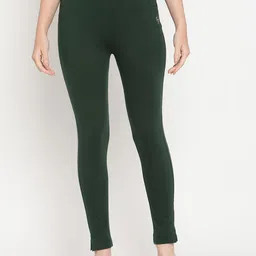 TAG 7 Women Green Solid Ankle Length Jeggings-picture-14