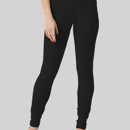 SAUNDARYA Stretch Fit Churidar-Length Leggings-image-21