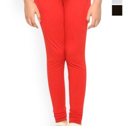 FRENCH KLEIDER Girls Pack Of 3 Churidar Length Leggings-image-73