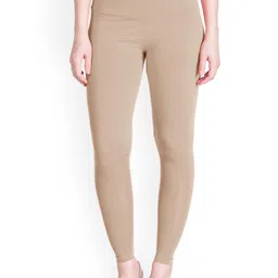 LYRA Women Tan Brown Solid Ankle-Length Leggings-picture-41