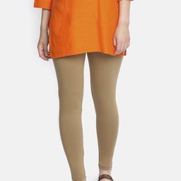 Dollar Missy Women Brown Solid Ankle-Length Leggings-image-85