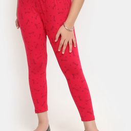 V-Mart Girls Printed Ankle-Length Leggings-picture-17