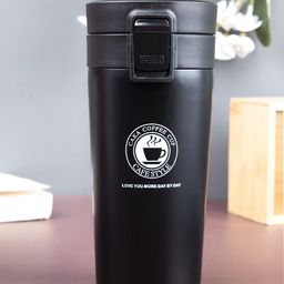 MARKET99 Black & White Printed Stainless Steel Glossy Mug and Bowl-16