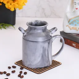 CLAY CRAFT Grey Solid Ceramic Matte Mug-58