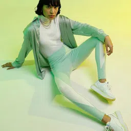 Puma Women Mist Green SWxP Leggings-image-9