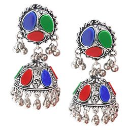 Young & Forever Silver Plated Floral Jhumkas Earrings image 2