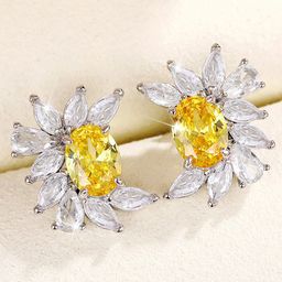 Jewels Galaxy Silver Plated American Diamond Studded Floral Studs Earrings image 3