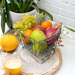 Kinglet Steel Swinging Fruit Basket for Dinning Table Fruit & Vegetable Basket Steel Fruit & Vegetable Basket-30