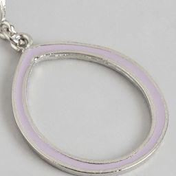 RICHEERA Silver-Plated Teardrop Shaped Drop Earrings image 3