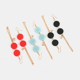BuckleUp Set Of 3 Contemporary Drop Earrings image 2
