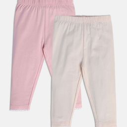 MINI KLUB Infant Girls Pack of 2 Ankle Length Leggings-image-62