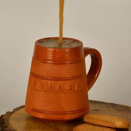 SOWPEACE Brown Handcrafted Textured Terracotta Matte Mugs Set of Cups and Mugs image 2