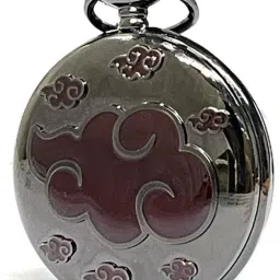 Mubco Antique Naruto Itachi Uchiha Design Quartz Pocket Watch Keychain Analog Vintage Collectible Gift Chrome Black Metal Pocket Watch Chain-image-55
