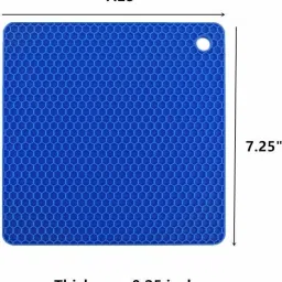 moldberry Multipurpose Square Trivet Mat for Kitchen/Hot Plate Stand (Pack of 4)Multicolor Square Trivet Mat in multi color Trivet image 3