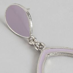 RICHEERA Silver-Plated Teardrop Shaped Drop Earrings image 2