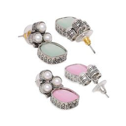 OOMPH Set Of 2 Square Drop Earrings image 4