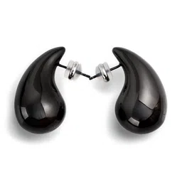 FIMBUL Teardrop Shaped Stainless Steel Stud Earrings image 3