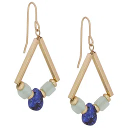 Accessorize Alloy Triangular Drop Earrings image 2