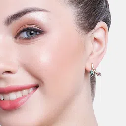 Estele Gold-Plated Floral Studs Earrings-46
