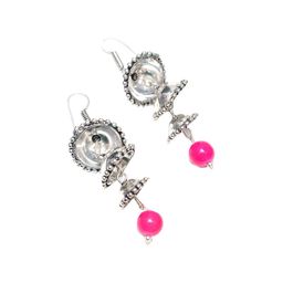 Ozanoo Silver Plated Triple Layer Jhumkas image 3