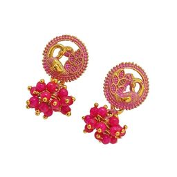 FEMMIBELLA Circular Drop Earrings image 2