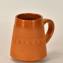 SOWPEACE Brown Handcrafted Textured Terracotta Matte Mugs Set of Cups and Mugs image 4