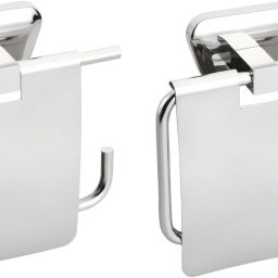 Easyhome Furnish Stainless Steel Toilet Paper Holder/Stainless Steel Tissue Paper Holder Set of 2 Pieces-Creta Stainless Steel Toilet Paper Holder-image-93