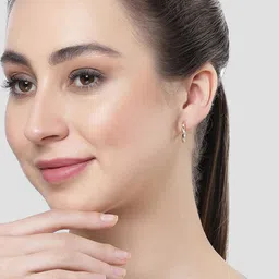 Bohey by KARATCART Gold-Plated Contemporary Studs Earrings image 5
